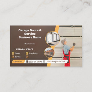 Visita Tarjeta De Negocio De Venta Y Servicio De Puerta D
