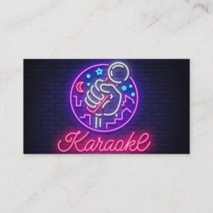 Visita Tarjeta de Negocio del Bar de Karaoke Neon
