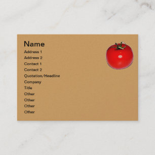 VISITA TARJETA DE NEGOCIO DISEÑO DE TOMATO
