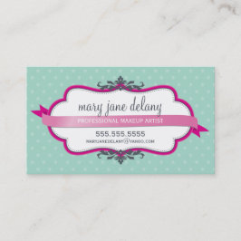 Visita TARJETA DE NEGOCIO elegante audaz fuschia menta ro