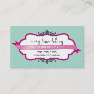 Visita TARJETA DE NEGOCIO elegante audaz fuschia menta ro