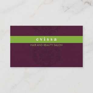 Visita TARJETA DE NEGOCIO elegante finesse plum lime verd