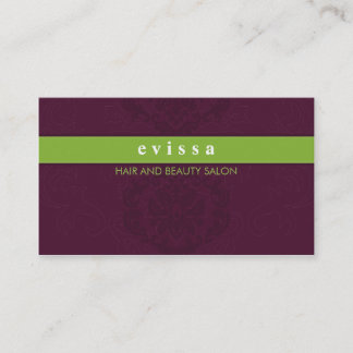 Visita TARJETA DE NEGOCIO elegante finesse plum lime verd