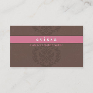 Visita TARJETA DE NEGOCIO elegante finura mocha rosa marr