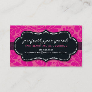 Visita TARJETA DE NEGOCIO elegante florecer fuschia rosa