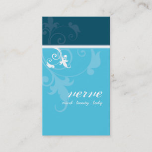 Visita TARJETA DE NEGOCIO elegante follaje verde verde az
