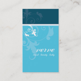 Visita TARJETA DE NEGOCIO elegante follaje verde verde az