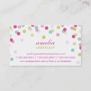Visita TARJETA DE NEGOCIO :: elegante menta de cal rosa d