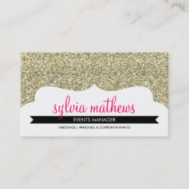 Visita TARJETA DE NEGOCIO elegante purpurina brillante do