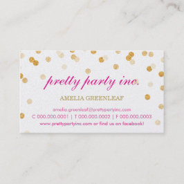 Visita TARJETA DE NEGOCIO elegante purpurina de oro rosa