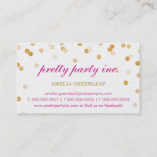 Visita TARJETA DE NEGOCIO elegante purpurina de oro rosa 