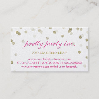 Visita TARJETA DE NEGOCIO elegante purpurina de oro rosa