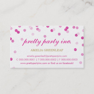 Visita TARJETA DE NEGOCIO elegante purpurina de oro rosa
