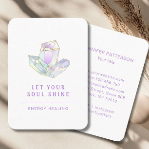 Visita Tarjeta de Negocio Espiritual Energie Heiler Reiki