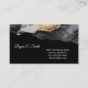 Visita Tarjeta De Negocio Ink Swirl