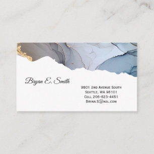 Visita Tarjeta De Negocio Ink Swirl
