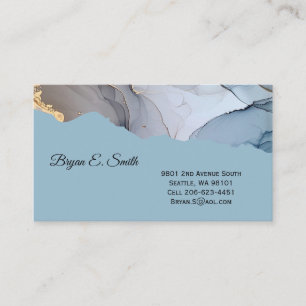 Visita Tarjeta De Negocio Ink Swirl