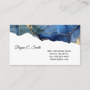 Visita Tarjeta De Negocio Ink Swirl
