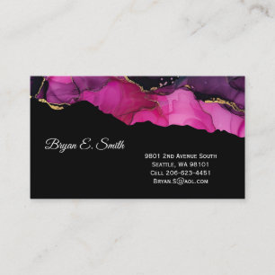 Visita Tarjeta De Negocio Ink Swirl