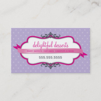 Visita TARJETA DE NEGOCIO lindo elegante fuschia púrpura