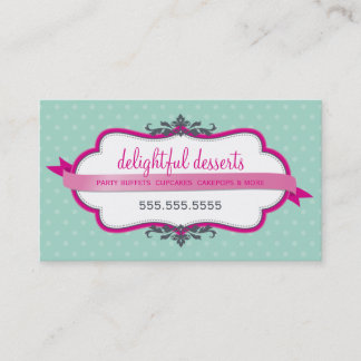 Visita TARJETA DE NEGOCIO lindo elegante menta rosa pálid