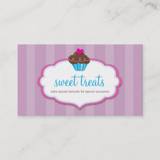 Visita TARJETA DE NEGOCIO lindo pastel negrita rosado púr