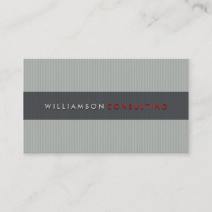 Visita TARJETA DE NEGOCIO MASCULINA :: simple gris pinstr