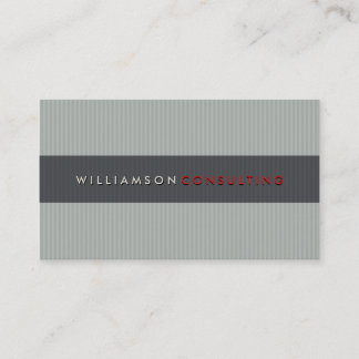 Visita TARJETA DE NEGOCIO MASCULINA :: simple gris pinstr