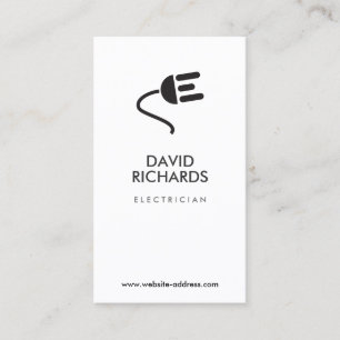 VISITA TARJETA DE NEGOCIO MODERNA DE LOGO DE ELECTRICIA I