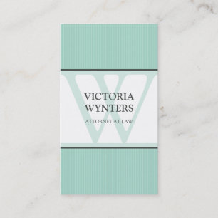 Visita TARJETA DE NEGOCIO monograma inicial moderno