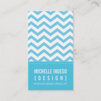 Visita TARJETA DE NEGOCIO negrita trendy chevron stripes