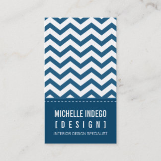 Visita TARJETA DE NEGOCIO negrita trendy rayas de chevron