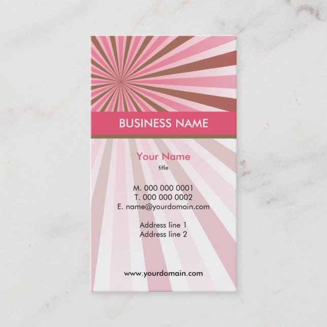 Visita TARJETA DE NEGOCIO :: rayos 6 (Anverso)