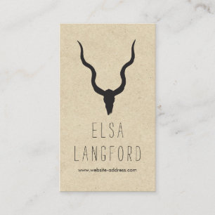 Visita Tarjeta de Negocio Rustic Earthy Bohemians