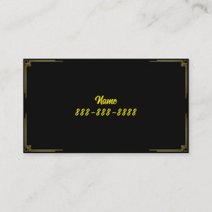 Visita Tarjeta De Negocio Simple Fancy Name Y Number