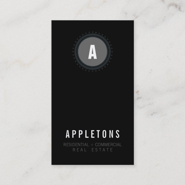 Visita TARJETA DE NEGOCIO :: spot de monograma2 8P (Anverso)