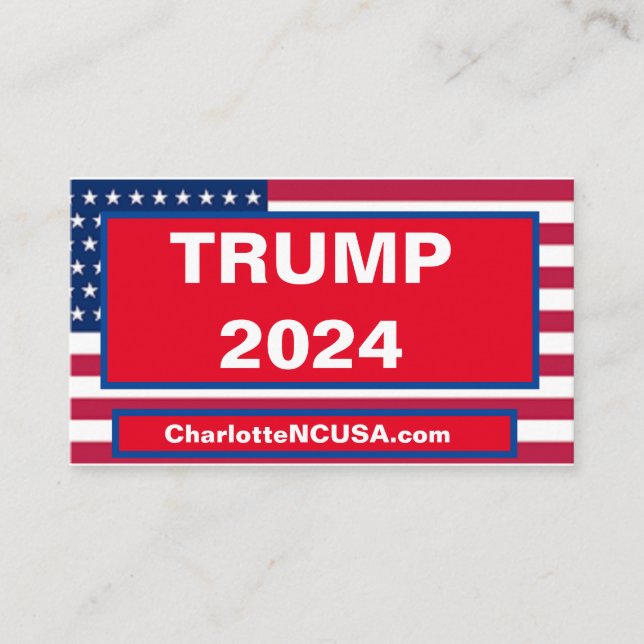 VISITA TARJETA DE NEGOCIO TRUMP 2024 (Anverso)