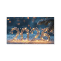 tarjeta de negocios año nuevo feliz 2026
