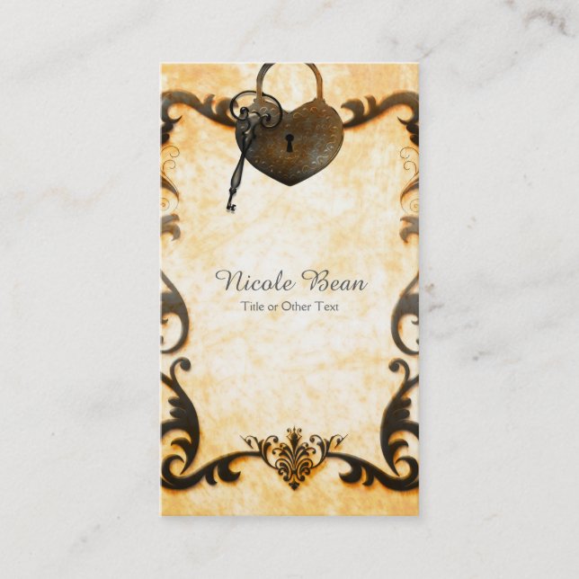 Visita Tarjeta de negocios Antícola de Bloqueo de Corazón (Anverso)