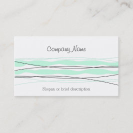 Visita tarjeta de negocios Atlantic Stripe blanco