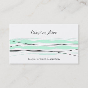 Visita tarjeta de negocios Atlantic Stripe blanco