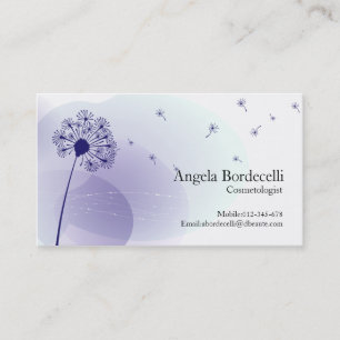 Visita Tarjeta de negocios Cosmetóloga Gentle Dandelion