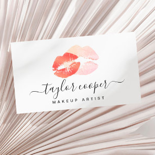 Visita Tarjeta de negocios de artista de maquillaje de la