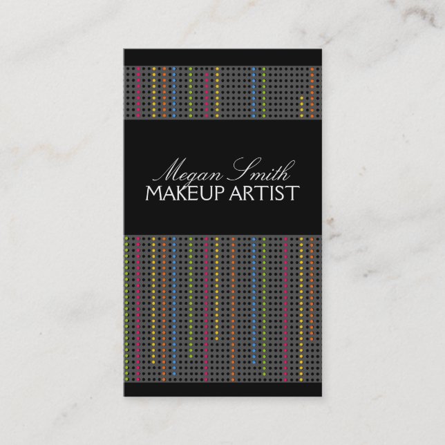 VISITA TARJETA DE NEGOCIOS DE ARTISTAS DE MAKEUP (Anverso)