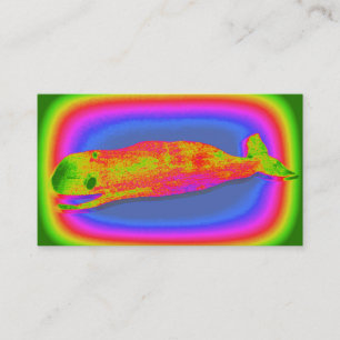 Visita tarjeta de negocios de ballena sonriente