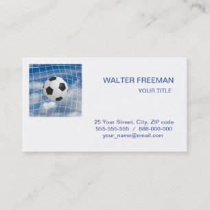 Visita Tarjeta de negocios de balón de fútbol
