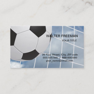 Visita Tarjeta de negocios de balón de fútbol