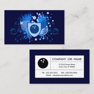 Visita tarjeta de negocios de bolos hi-fi