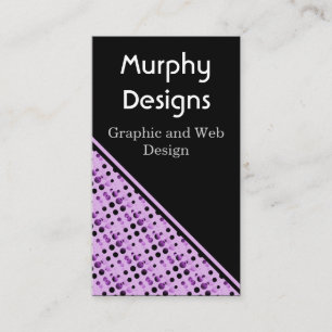 Visita Tarjeta de negocios de burbujas retro, lavanda enc