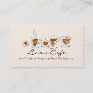 Visita tarjeta de negocios de café